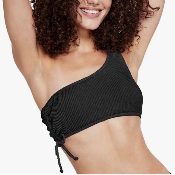 Salt + Cove Other - Salt + Cove Black One Shoulder Bikini Top size medium